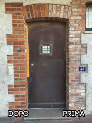 Criosabbiatura Cornice Porta Mattoni 