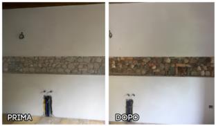 Criosabbiatura Muro Pietra 