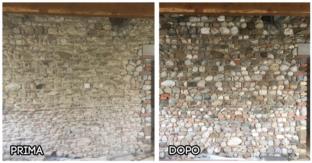 Criosabbiatura Muro Pietra 
