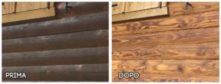 Microsabbiatura Facciata Legno 